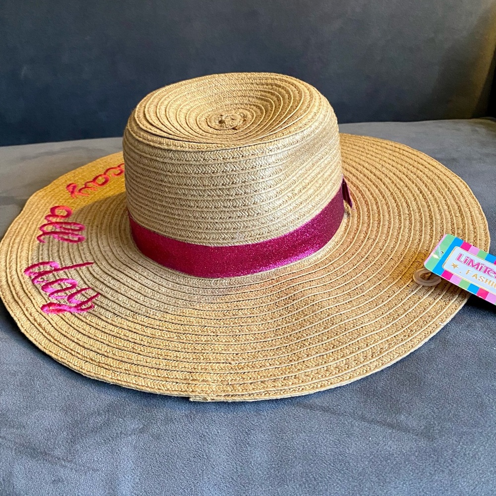 NWT Limited Too Straw Beach Hat